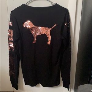ROSE GOLD BLING LONG SLEEVE